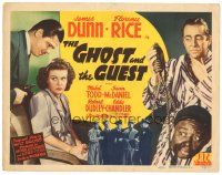 8g418 GHOST & THE GUEST TC '43 James Dunn, Florence Rice, Sam McDaniel & guy with noose!