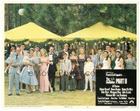 8g141 GODFATHER PART II LC #5 '74 Al Pacino, Diane Keaton & entire family in wedding portrait!