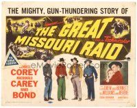 8g426 GREAT MISSOURI RAID TC '51 Wendell Corey, Macdonald Carey, the mighty, gun-thundering story!