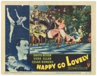 8g703 HAPPY GO LOVELY LC #5 '51 c/u of pretty Vera-Ellen dancing in elaborate production number!