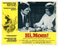 8g714 HI MOM! LC #3 '70 Robert De Niro & Jennifer Salt eating at Howard Johnson's, Brian De Palma