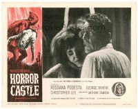 8g719 HORROR CASTLE LC #8 '64 Where the Blood Flows, c/u of Rossana Podesta & Georges Riviere!