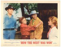 8g724 HOW THE WEST WAS WON LC #8 '64 John Ford, Debbie Reynolds, Gregory Peck, Ritter, Preston