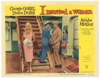 8g731 I MARRIED A WOMAN LC #3 '58 sexiest Diana Dors, George Gobel & uncredited John Wayne!
