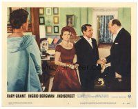 8g738 INDISCREET LC #4 '58 Ingrid Bergman watches woman as Cary Grant shakes man's hand!