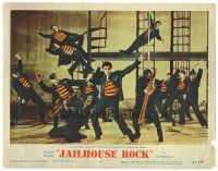 8g746 JAILHOUSE ROCK LC #5 '57 Elvis Presley performs classic title song w/singing & dancing cons!