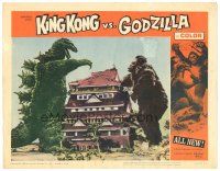 8g759 KING KONG VS. GODZILLA LC #4 '63 special fx image of the 2 mightiest monsters battling!