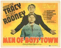 8g463 MEN OF BOYS TOWN TC '41 great image of Spencer Tracy as Father Flanagan with Mickey Rooney!