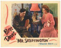 8g837 MR. SKEFFINGTON LC '44 close up of pretty Bette Davis with worried brother Richard Waring!