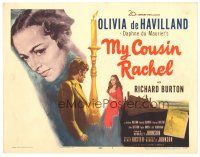 8g469 MY COUSIN RACHEL TC '53 from Daphne du Maurier's novel, art of Olivia de Havilland!