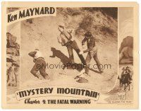 8g336 MYSTERY MOUNTAIN chapter 9 LC '34 Ken Maynard beating up bad guys, The Fatal Warning!