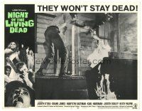 8g847 NIGHT OF THE LIVING DEAD LC #5 '68 George Romero zombie classic, Duane Jones on porch!