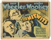 8g473 NITWITS TC '35 great artwork of Wheeler & Woolsey with pretty young Betty Grable!