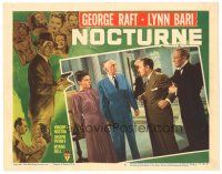 8g192 NOCTURNE LC #4 '46 Lilian Bond & Wright watch George Raft held by O'Farrell, deleted scene!