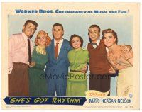 8g921 SHE'S WORKING HER WAY THROUGH COLLEGE LC '52 Virginia Mayo, Ronald Reagan & top cast!