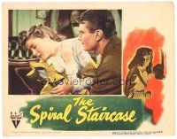 8g231 SPIRAL STAIRCASE LC '46 close up of worried Dorothy McGuire & Kent Smith, Robert Siodmak!