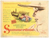 8g523 SUMMERTIME TC '55 Katharine Hepburn went to Venice a tourist & came home a woman, David Lean