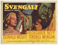 8g524 SVENGALI TC '55 sexy Hildegarde Neff was a slave to the will of crazy Donald Wolfit!