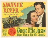 8g525 SWANEE RIVER TC '39 Don Ameche, Al Jolson in blackface, pretty Andrea Leeds!