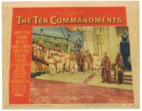 8g951 TEN COMMANDMENTS LC #1 '56 Cecil B. DeMille classic starring Charlton Heston & Yul Brynner!