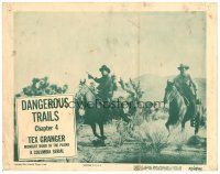 8g362 TEX GRANGER chapter 4 LC '47 Tex Granger with gun on horseback, Dangerous Trails!