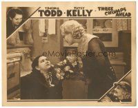 8g955 THREE CHUMPS AHEAD LC '34 c/u of Thelma Todd holding bouquet by Patsy Kelly in bathroom!