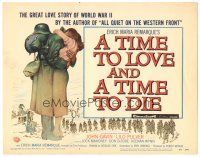 8g534 TIME TO LOVE & A TIME TO DIE TC '58 a great love story of WWII by Erich Maria Remarque!