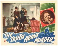 8g255 TRUTH ABOUT MURDER LC '46 Morgan Conway, Bonita Granville & others w/ man in chair on floor