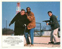 8g966 TWILIGHT'S LAST GLEAMING LC #7 '77 Robert Aldrich, Burt Lancaster holds gun on two guys!