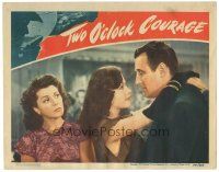 8g259 TWO O'CLOCK COURAGE LC '44 Ann Rutherford is jealous of Tom Conway & sexy Jane Greer!