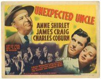 8g537 UNEXPECTED UNCLE TC '41 Anne Shirley gets millionaire James Craig, Charles Coburn