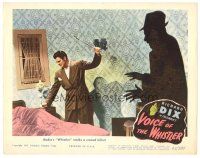 8g261 VOICE OF THE WHISTLER LC '45 Richard Dix stalks a crazed killer, great shadowy image!