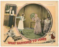 8g983 WHAT HAPPENED TO JONES LC '26 screwball romantic comedy, Reginald Denny in drag & with bride!