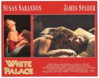 8g986 WHITE PALACE LC '90 sexy close up of Susan Sarandon & James Spader in bed!