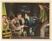 8g270 WOMAN IN GREEN LC '45 Basil Rathbone as Sherlock Holmes & Nigel Bruce as Doctor Watson!