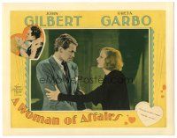 8g992 WOMAN OF AFFAIRS LC '28 super young Douglas Fairbanks Jr. tells Greta Garbo she's an outcast!