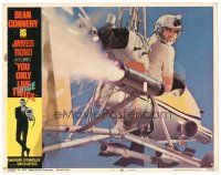 8g995 YOU ONLY LIVE TWICE LC #3 '67 best close of Sean Connery as James Bond in gyrocopter!