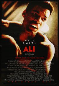 8h026 ALI advance 1sh '01 Will Smith as heavyweight champion boxer Muhammad Ali, Michael Mann