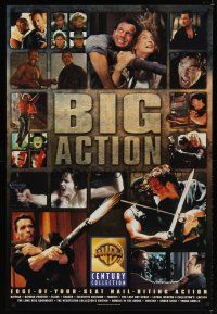 8h075 BIG ACTION video 1sh '98 Warner Bros, cool images of Bill Paxton, Schwarzenegger, Snipes!