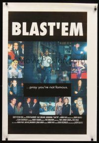 8h080 BLAST 'EM special 24x35 '92 Madonna, Sigourney Weaver, Jack Nicholson & more, paparazzi!