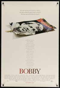 8h085 BOBBY advance DS 1sh '06 life & assassination of U.S. Senator Robert F. Kennedy!