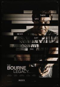 8h092 BOURNE LEGACY teaser DS 1sh '12 there was never just one, Jeremy Renner!
