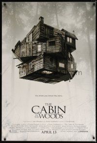8h107 CABIN IN THE WOODS advance DS 1sh '11 Kristen Connolly, Chris Hemsworth, creepy image!