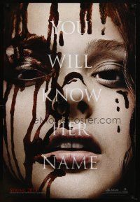 8h112 CARRIE teaser DS 1sh '13 cool image of bloody Chloe Grace Moretz in the title role!