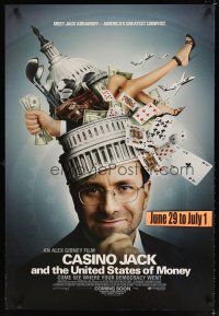 8h113 CASINO JACK & THE UNITED STATES OF MONEY advance DS 1sh '10 Jack Abramoff documentary!