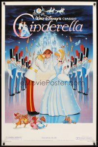 8h123 CINDERELLA 1sh R87 Walt Disney classic romantic cartoon, image of prince & mice!
