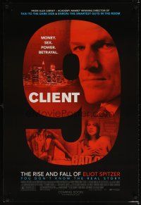 8h128 CLIENT 9: THE RISE AND FALL OF ELIOT SPITZER advance DS 1sh '10 former New York governor bio!