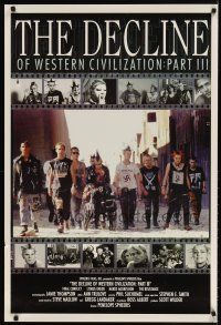 8h165 DECLINE OF WESTERN CIVILIZATION 3 1sh '98 Penelope Spheeris directed, punk rock!
