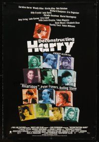 8h166 DECONSTRUCTING HARRY video 1sh '97 Woody Allen, Toby Maguire, Robin Williams, Demi Moore!