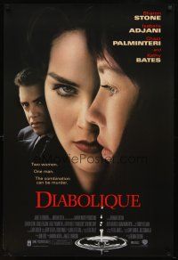 8h172 DIABOLIQUE DS 1sh '96 sexy Sharon Stone & Isabelle Adjani w/Chazz Palminteri!